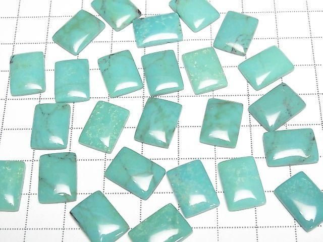Turquoise AA++ Rectangle Cabochon 14x10mm [Blue-Green] 1pc