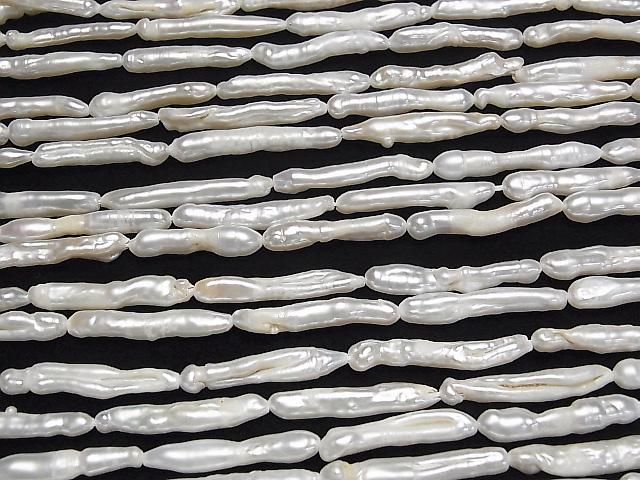 Fresh Water Pearl AA Stick 22-28mm White 1strand beads (approx. 15 inches/36 cm)