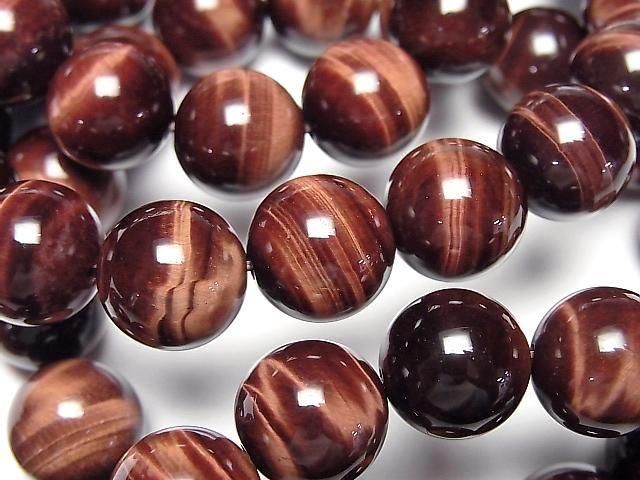 Red Tiger's Eye AAA Round 12mm 1strand beads (Bracelet)