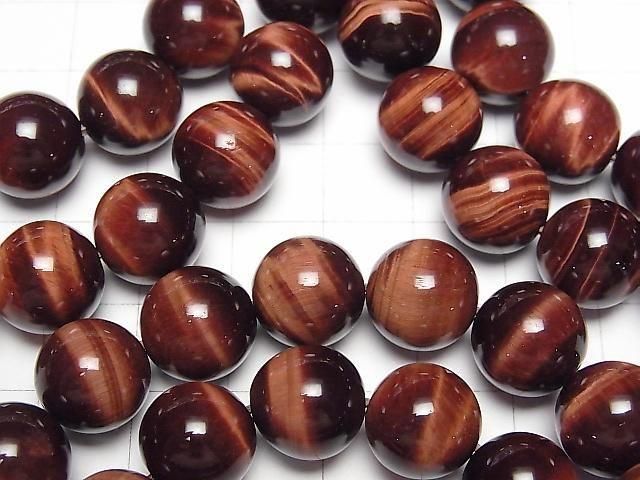 Red Tiger's Eye AAA Round 12mm 1strand beads (Bracelet)