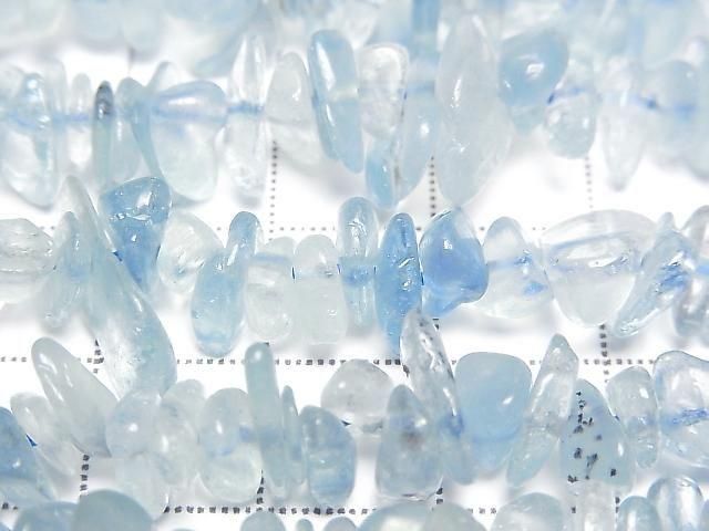Aquamarine AA++ Chips (Small Nugget ) 1strand beads (aprx.15inch/36cm)