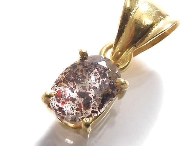 Elestial Quartz AAA- Pendant 18KGP NO.216 [One of a kind]