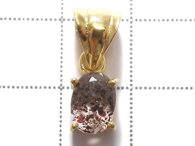 Elestial Quartz AAA- Pendant 18KGP NO.216 [One of a kind]