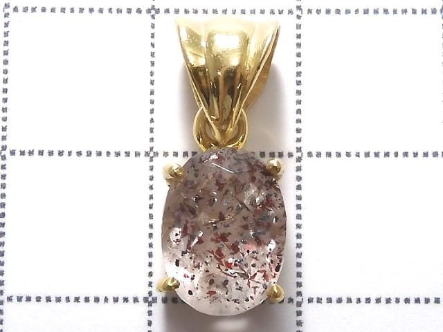 Elestial Quartz AAA- Pendant 18KGP NO.217 [One of a kind]