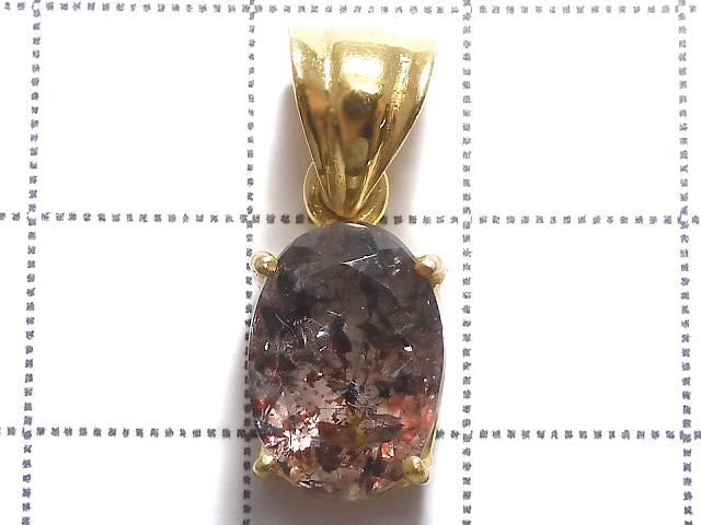 Elestial Quartz AAA- Pendant 18KGP NO.219 [One of a kind]