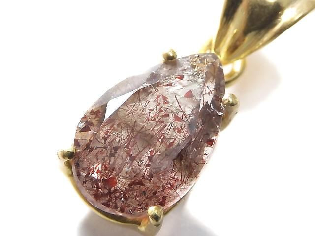 Elestial Quartz AAA- Pendant 18KGP NO.220 [One of a kind]