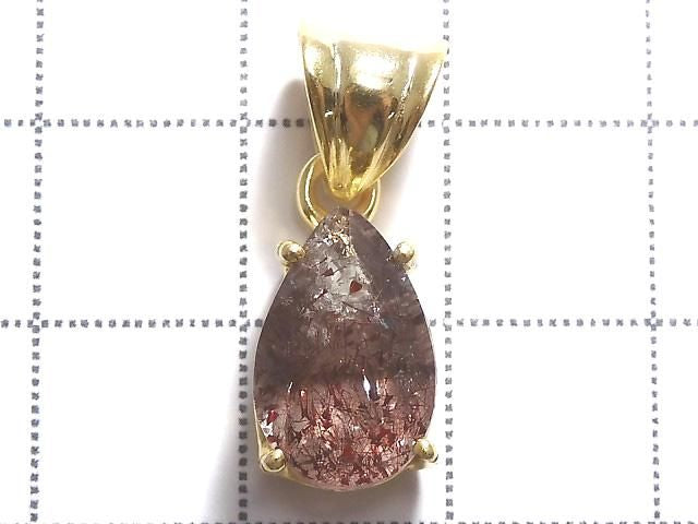 Elestial Quartz AAA- Pendant 18KGP NO.220 [One of a kind]