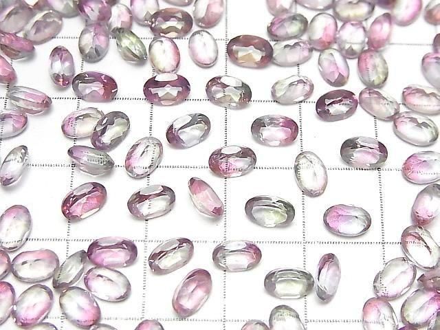 High Quality Mystic Topaz AAA Loose Stone Oval Faceted 6x4mm 5pcs