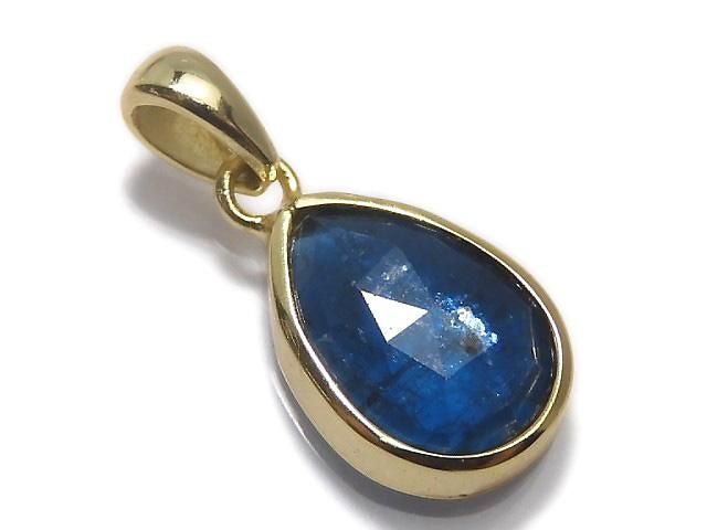 Indigo Blue Kyanite AA++ Pendant 18KGP NO.12 [One of a kind]