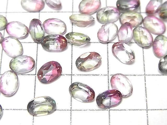 High Quality Mystic Topaz AAA Loose Stone Oval Faceted 7x5mm 5pcs