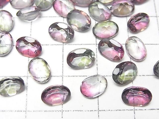 High Quality Mystic Topaz AAA Loose Stone Oval Faceted 8x6mm 2pcs