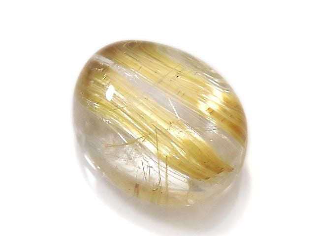 High Quality Rutilated Quartz AAA Cabochon 1pc NO.218 [One of a kind]