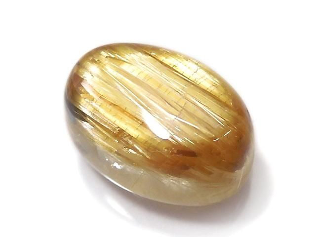 High Quality Rutilated Quartz AAA Cabochon 1pc NO.223 [One of a kind]