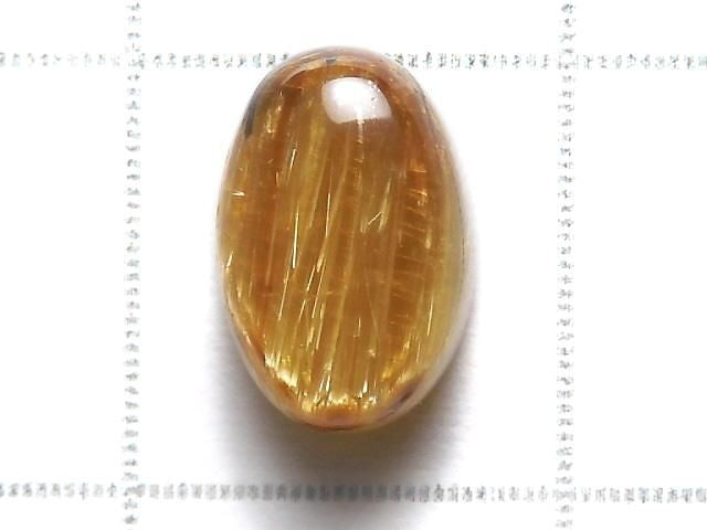 High Quality Rutilated Quartz AAA Cabochon 1pc NO.223 [One of a kind]