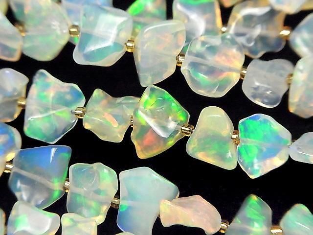Ethiopian Opal AAA Rough Nugget Half or 1strand beads (approx. 7 inches/18 cm)