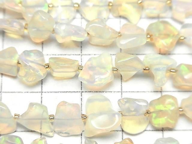 Ethiopian Opal AAA Rough Nugget Half or 1strand beads (approx. 7 inches/18 cm)