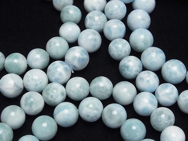 Larimar Pectolite AAA- Round [8mm][10mm] 1strand beads (Bracelet)