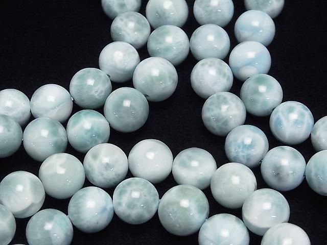 Larimar Pectolite AA++ Round [9mm][10mm][11mm] 1strand beads (Bracelet)