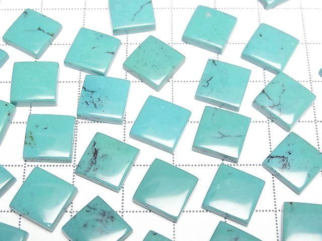 Turquoise AAA- Square Cabochon 10x10mm 5pcs