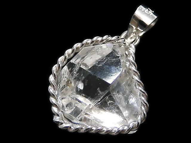 NYHerkimer Diamond Pendant Silver925 NO.41 [One of a kind]