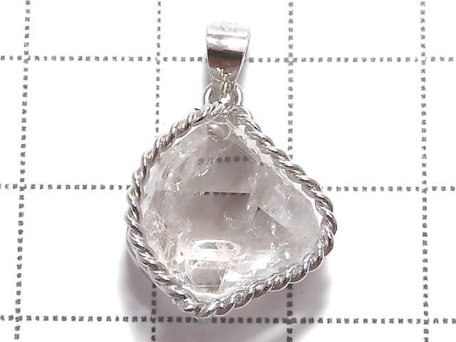 NYHerkimer Diamond Pendant Silver925 NO.41 [One of a kind]
