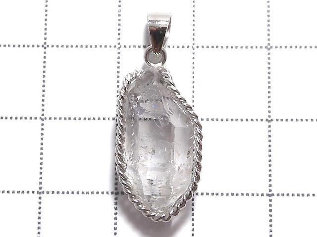 NYHerkimer Diamond Pendant Silver925 NO.42 [One of a kind]