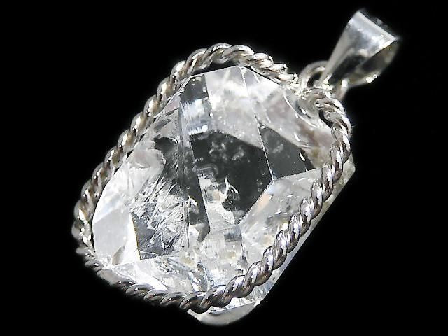 NYHerkimer Diamond Pendant Silver925 NO.45 [One of a kind]