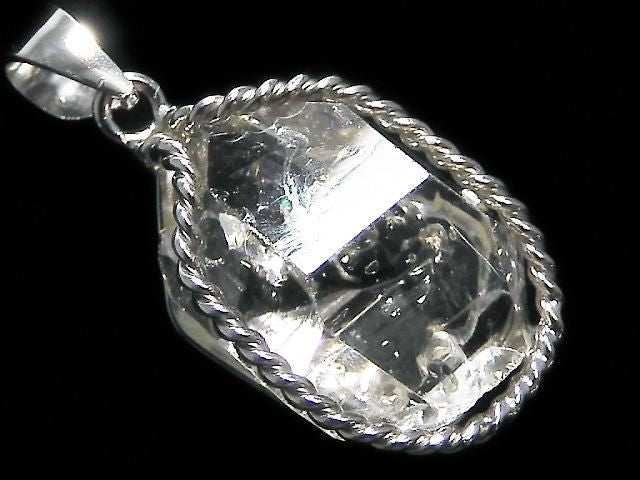 NYHerkimer Diamond Pendant Silver925 NO.47 [One of a kind]