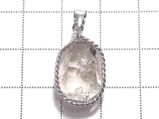 NYHerkimer Diamond Pendant Silver925 NO.47 [One of a kind]