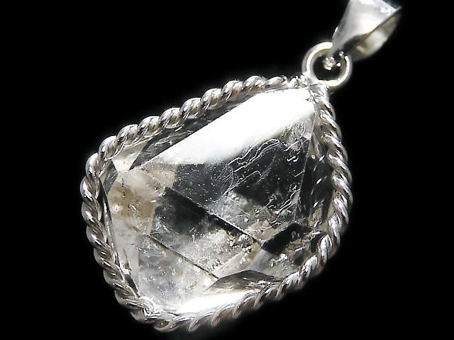 NYHerkimer Diamond Pendant Silver925 NO.48 [One of a kind]