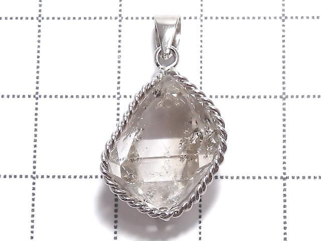 NYHerkimer Diamond Pendant Silver925 NO.48 [One of a kind]