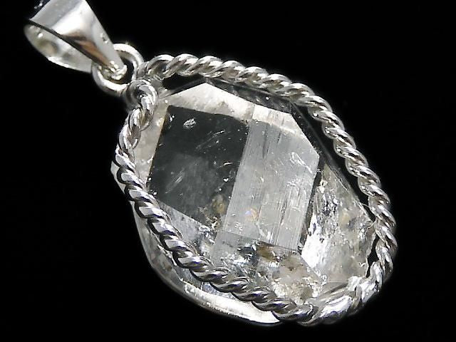 NYHerkimer Diamond Pendant Silver925 NO.49 [One of a kind]