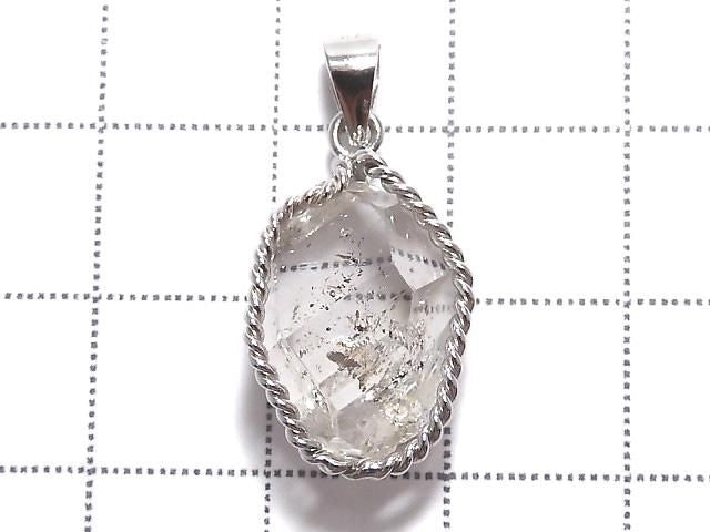 NYHerkimer Diamond Pendant Silver925 NO.49 [One of a kind]