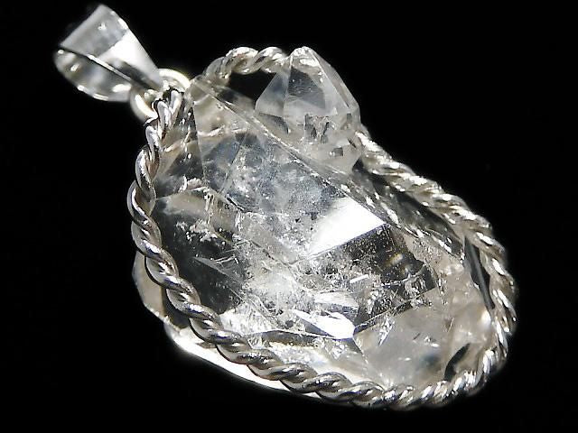 NYHerkimer Diamond Pendant Silver925 NO.51 [One of a kind]