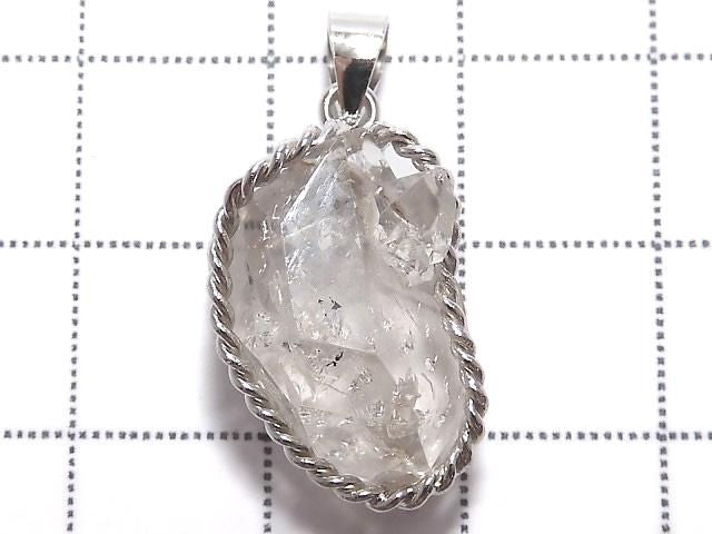 NYHerkimer Diamond Pendant Silver925 NO.51 [One of a kind]