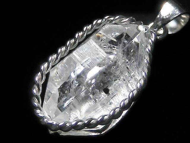 NYHerkimer Diamond Pendant Silver925 NO.52 [One of a kind]