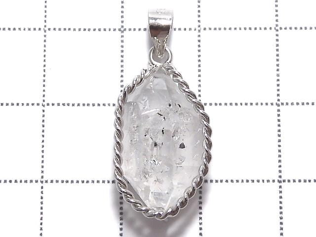 NYHerkimer Diamond Pendant Silver925 NO.52 [One of a kind]