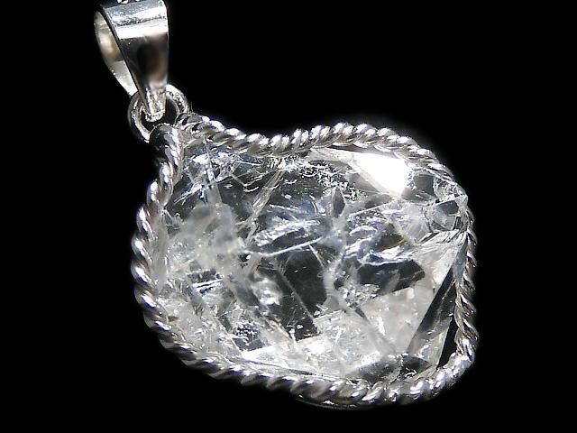 NYHerkimer Diamond Pendant Silver925 NO.53 [One of a kind]