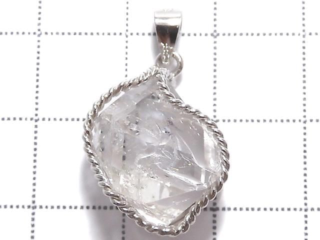 NYHerkimer Diamond Pendant Silver925 NO.53 [One of a kind]