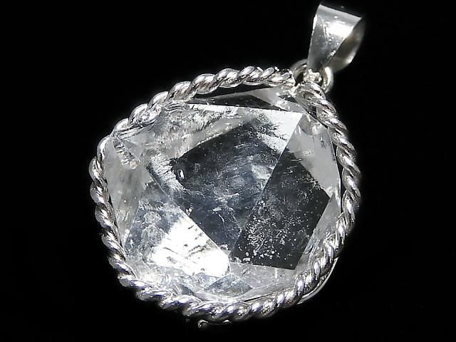 NYHerkimer Diamond Pendant Silver925 NO.54 [One of a kind]