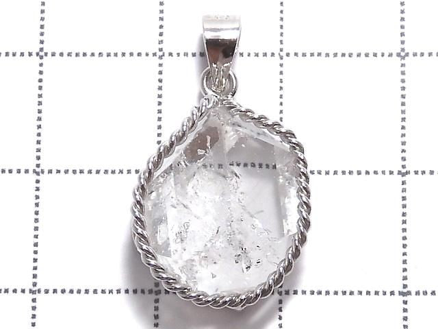 NYHerkimer Diamond Pendant Silver925 NO.55 [One of a kind]
