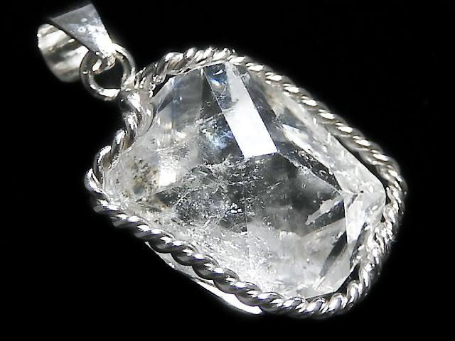 NYHerkimer Diamond Pendant Silver925 NO.56 [One of a kind]
