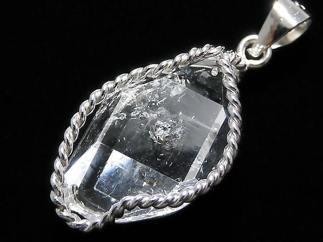 NYHerkimer Diamond Pendant Silver925 NO.59 [One of a kind]