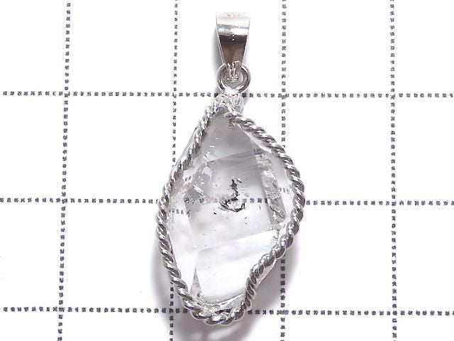 NYHerkimer Diamond Pendant Silver925 NO.59 [One of a kind]