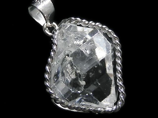 NYHerkimer Diamond Pendant Silver925 NO.60 [One of a kind]