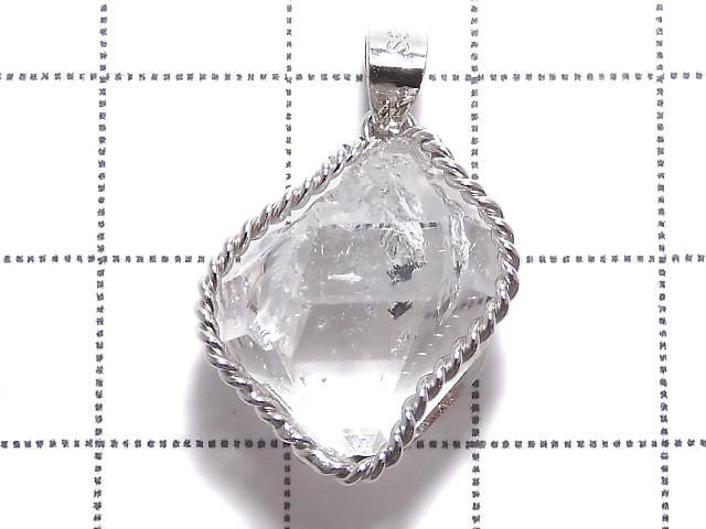 NYHerkimer Diamond Pendant Silver925 NO.60 [One of a kind]