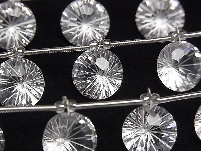 High Quality Crystal AAA Round Faceted Fancy 10x10mm Half or 1 Strand (6pcs)