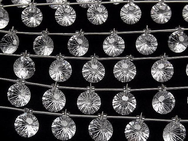 High Quality Crystal AAA Round Faceted Fancy 10x10mm Half or 1 Strand (6pcs)