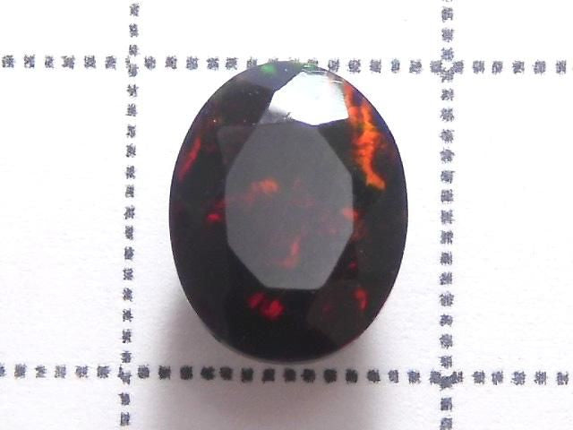 High Quality Black Opal AAA Loose Stone Faceted 1pc NO.247 [One of a kind]
