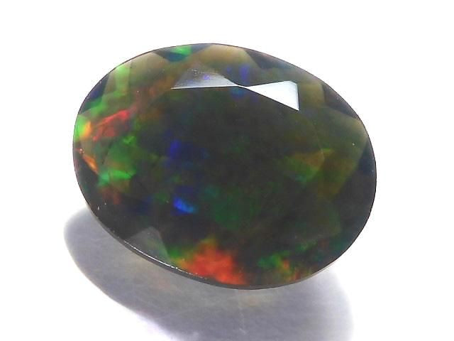 High Quality Black Opal AAA Loose Stone Faceted 1pc NO.252 [One of a kind]